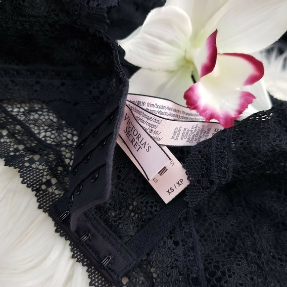 Victoria's Secret Bra Bralette Black Lace Sz Sm - Picture 6 of 7